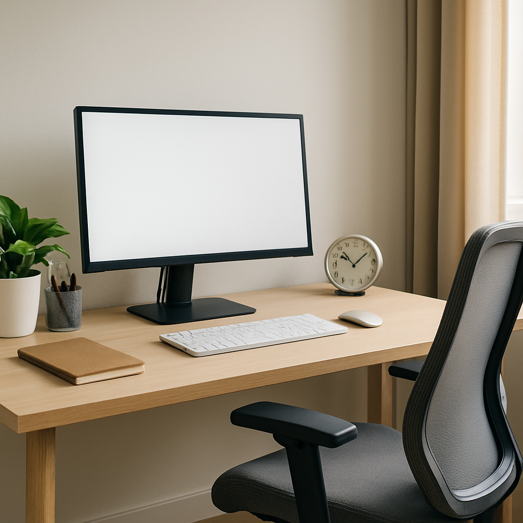 Ergonomic home office setup